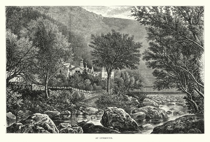 Ved Lynmouth (gravering) af English School