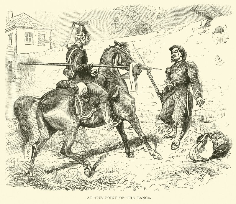På punktet af lansen, september 1870 af English School
