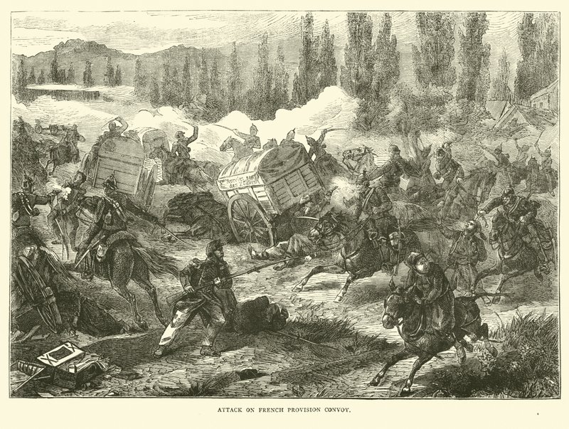 Angreb på fransk forsyningskonvoj, september 1870 af English School
