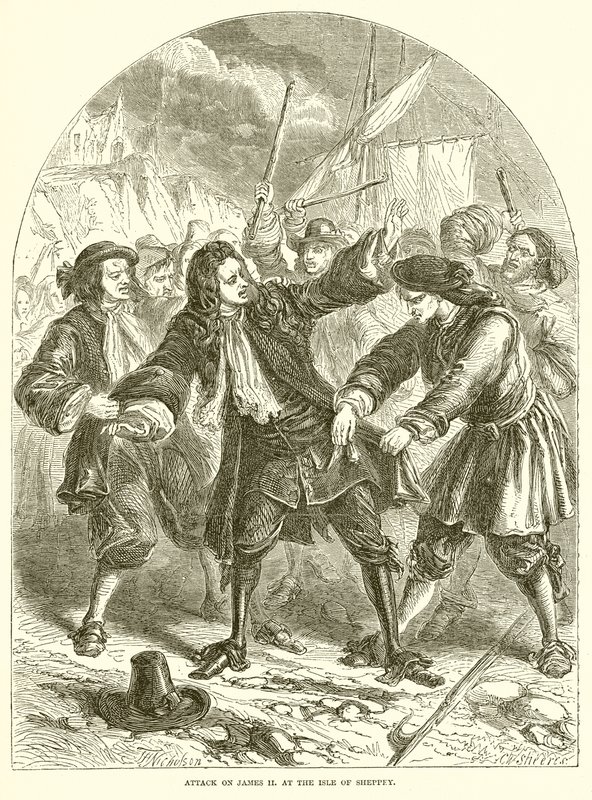 Angreb på James II. på Isle of Sheppey af English School