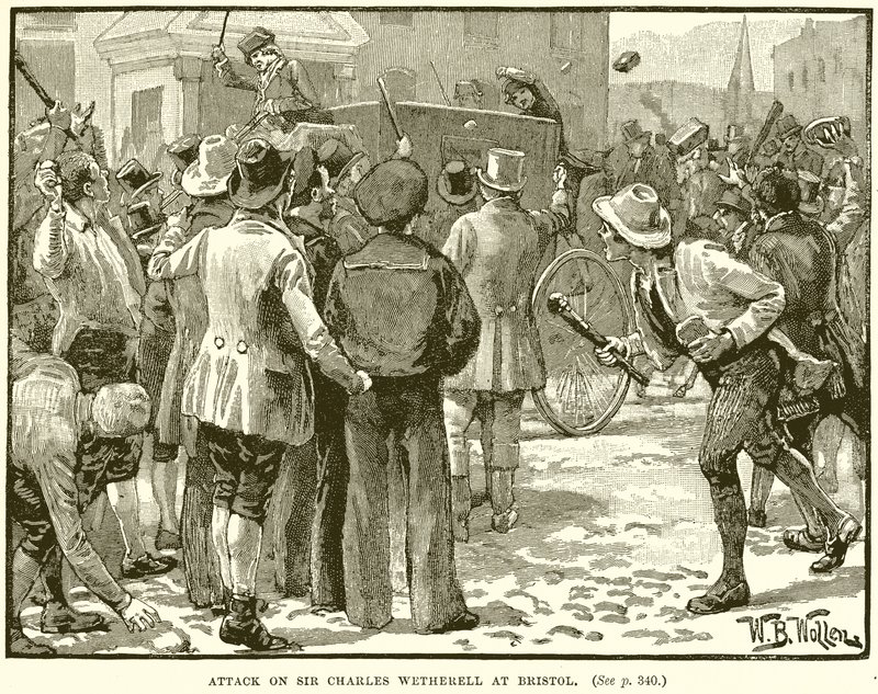 Angreb på Sir Charles Wetherell ved Bristol af English School