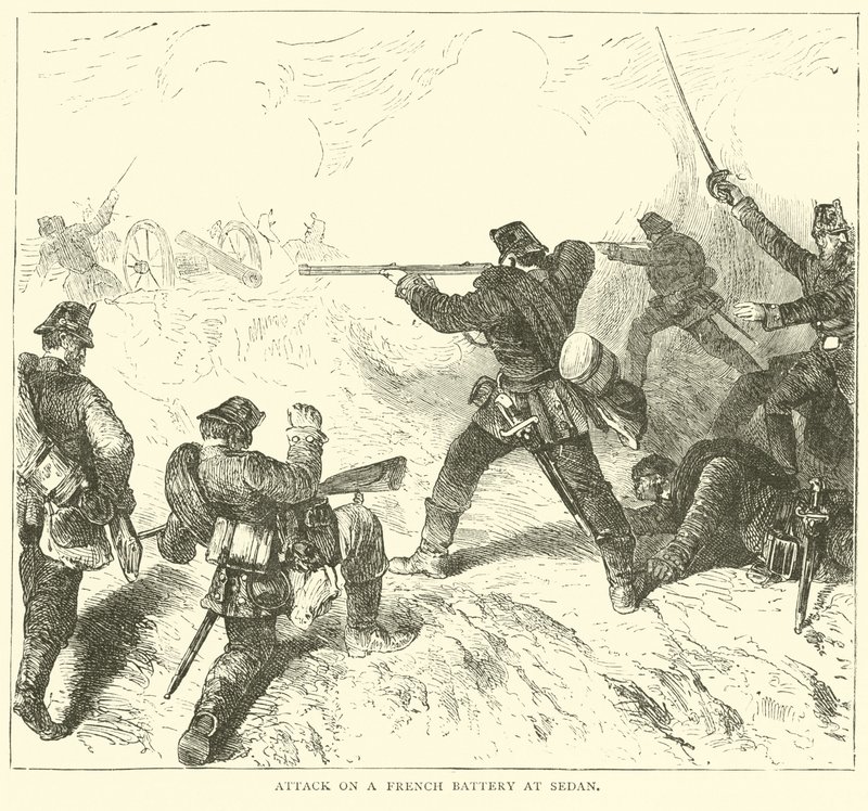 Angreb på et fransk batteri ved Sedan, september 1870 af English School