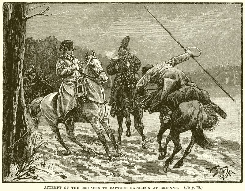 Kosakkernes forsøg på at fange Napoleon ved Brienne af English School
