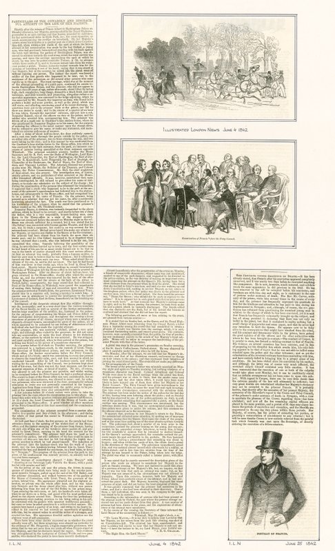 Forsøg på dronning Victorias liv, 1842 af English School