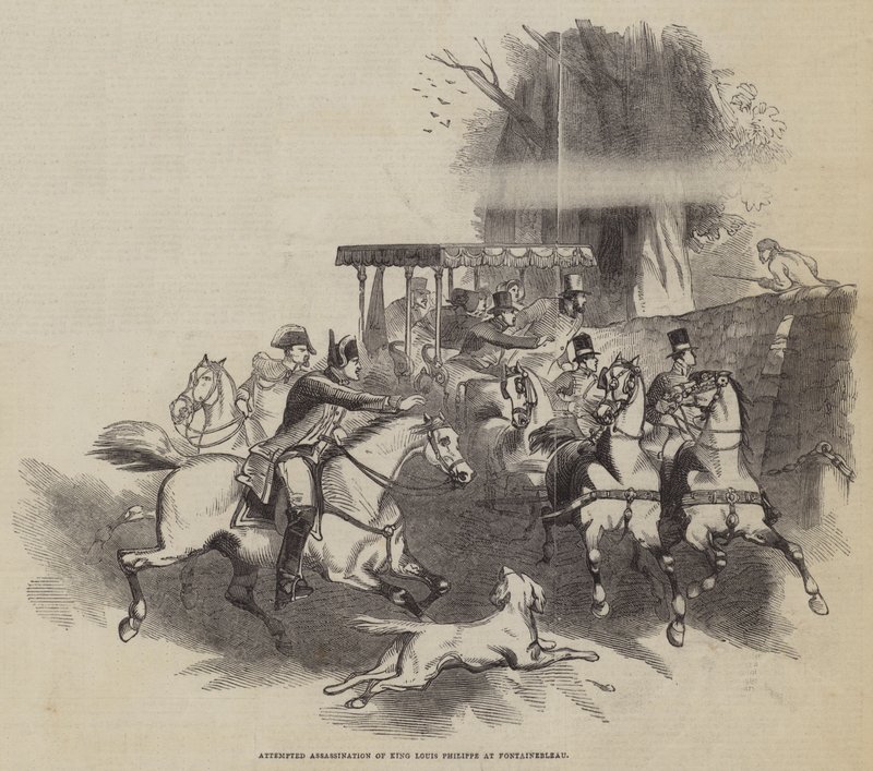Attempted Assassination of King Louis Philippe at Fontainebleaudani af English School
