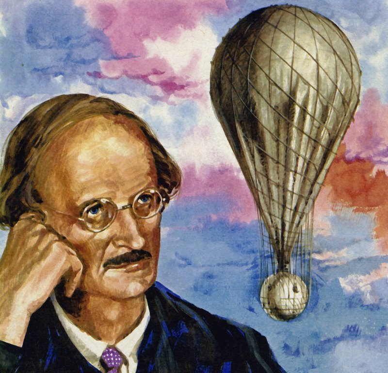 Auguste Piccard, en schweizisk videnskabsmand, steg til over 53.000 fod i en ballon af English School