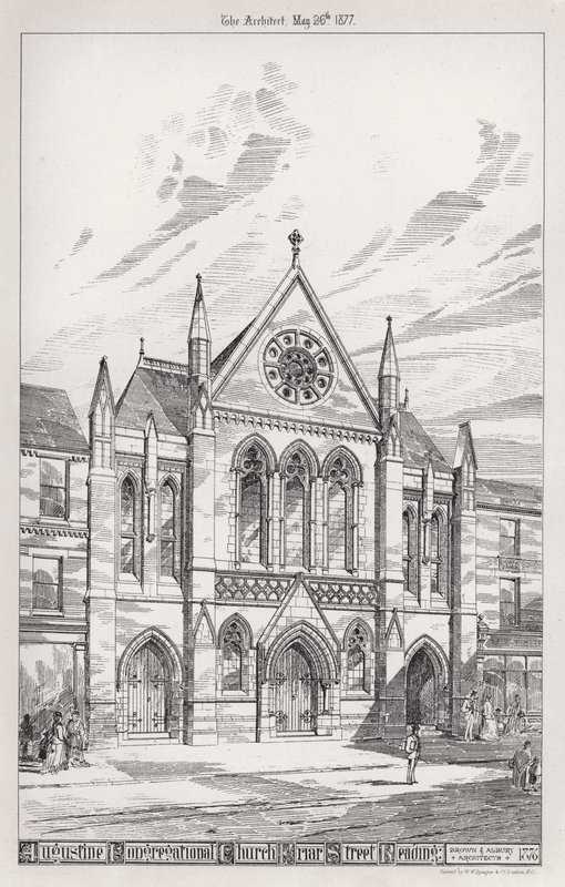 Augustine Congregational Church, Friar Street, Reading (gravering) af English School