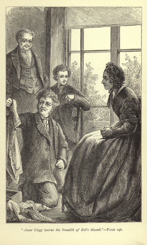 Tante Glegg lærer bredden af Bobs tommelfinger af English School