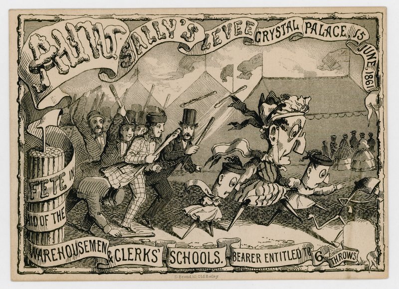 Tante Sallys Levee, Crystal Palace, 15. juni 1861 af English School