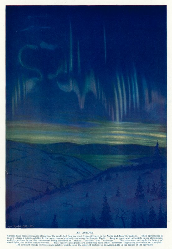 Aurora (farve litho) af English School