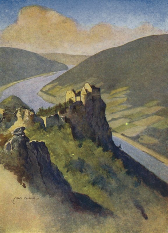 Austria: Aggstein Castle, above the Danubedani af English School