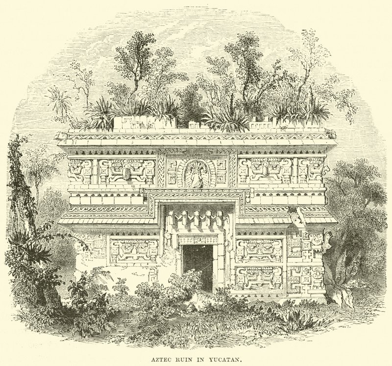 Aztec Ruin i Yucatan af English School