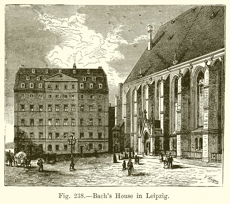 Bachs hus i Leipzig af English School