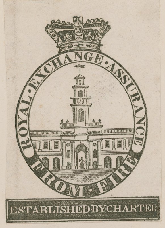 Badge for Royal Exchange Assurance from Fire af English School