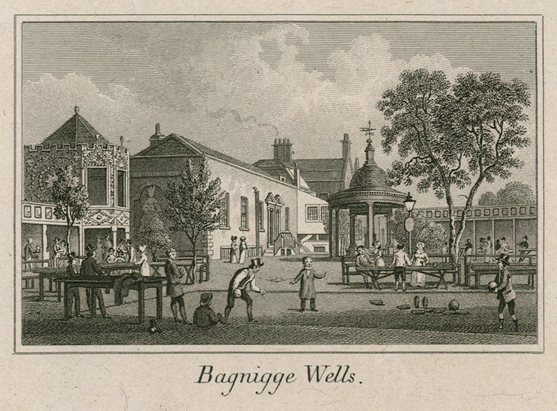 Bagnigge Wells, London af English School