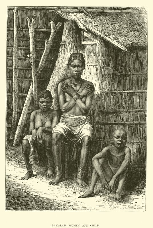 Bakalais women and child  af English School