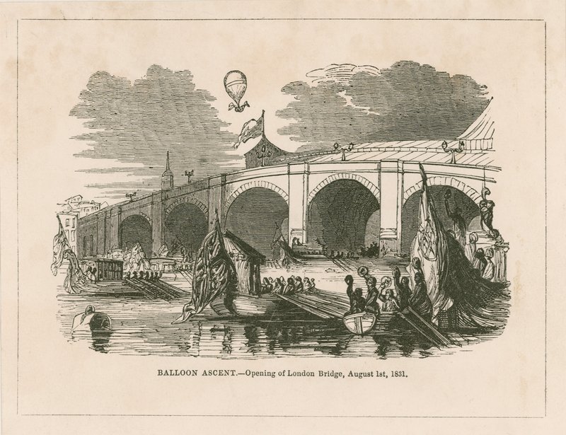 Ballonopstigning ved åbningen af New London Bridge af English School