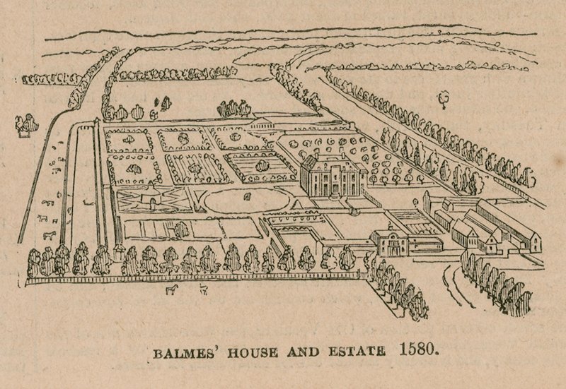 Balmes hus og gods, 1580 af English School
