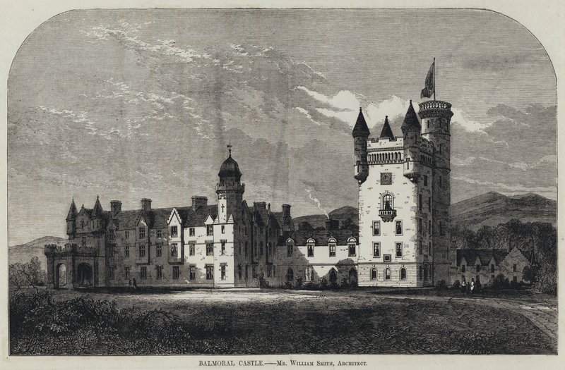Balmoral Castle (gravering) af English School