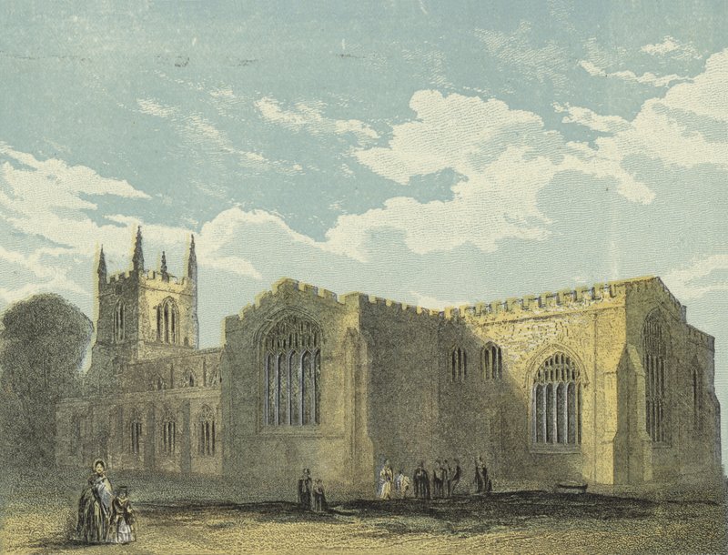 Bangor Cathedral, South East View af English School