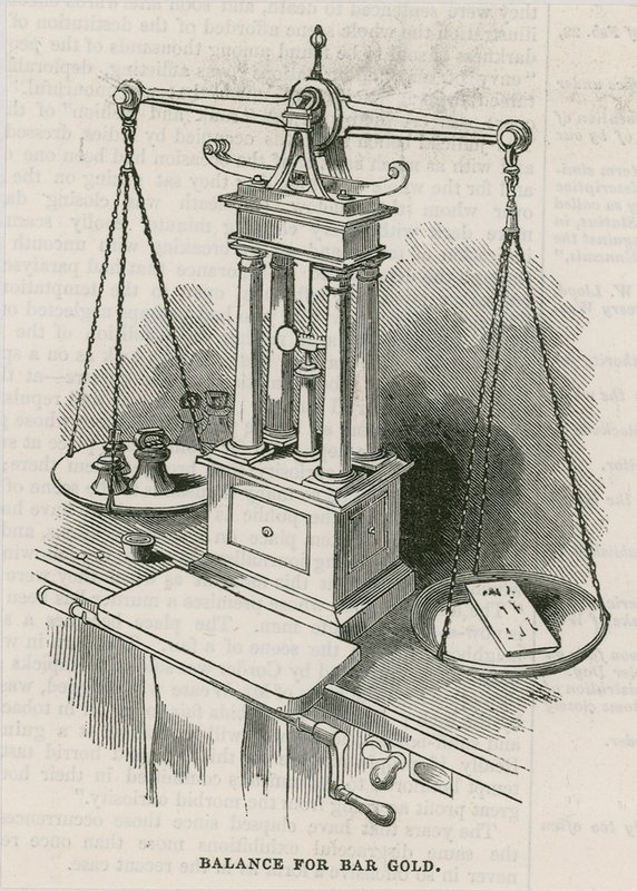 Bank of England, Bullion Office og Gold Weighing Room af English School