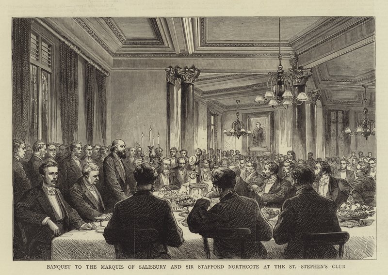 Banket til Marquis of Salisbury og Sir Stafford Northcote på St Stephen