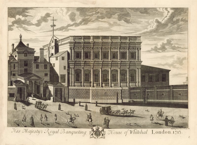 Bankethus, Whitehall, 1713 af English School