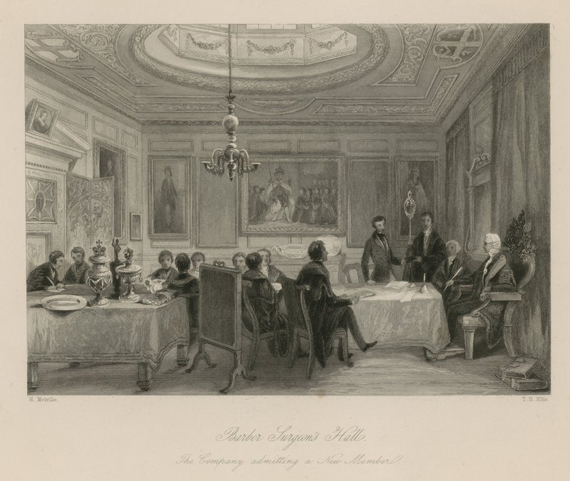 Barber Surgeons Hall, Firmaet optager et nyt medlem af English School