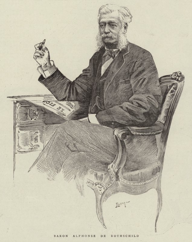 Baron Alphonse de Rothschild (gravering) af English School