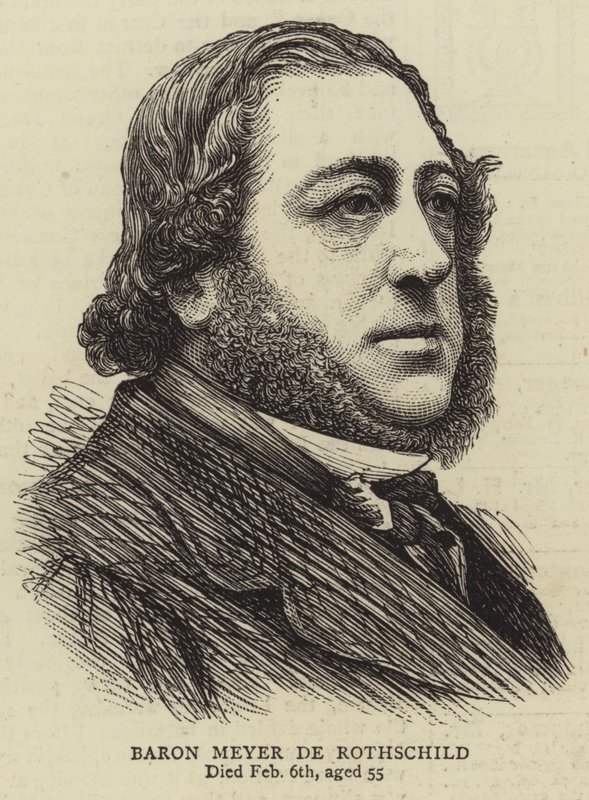 Baron Mayer de Rothschild (gravering) af English School