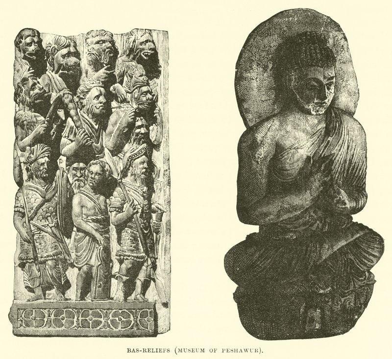Bas-reliefs, Museum of Peshawur  af English School