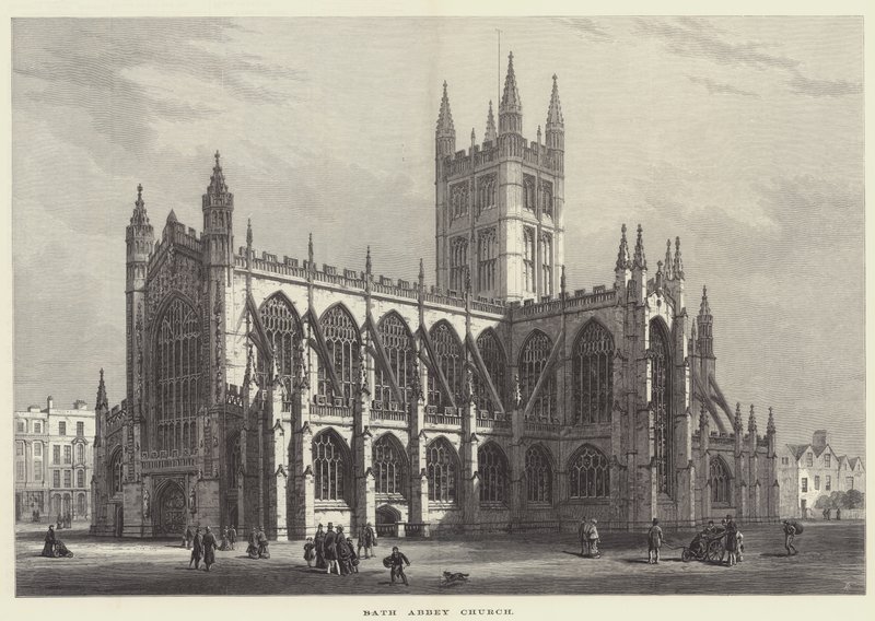 Bath Abbey Church (gravering) af English School