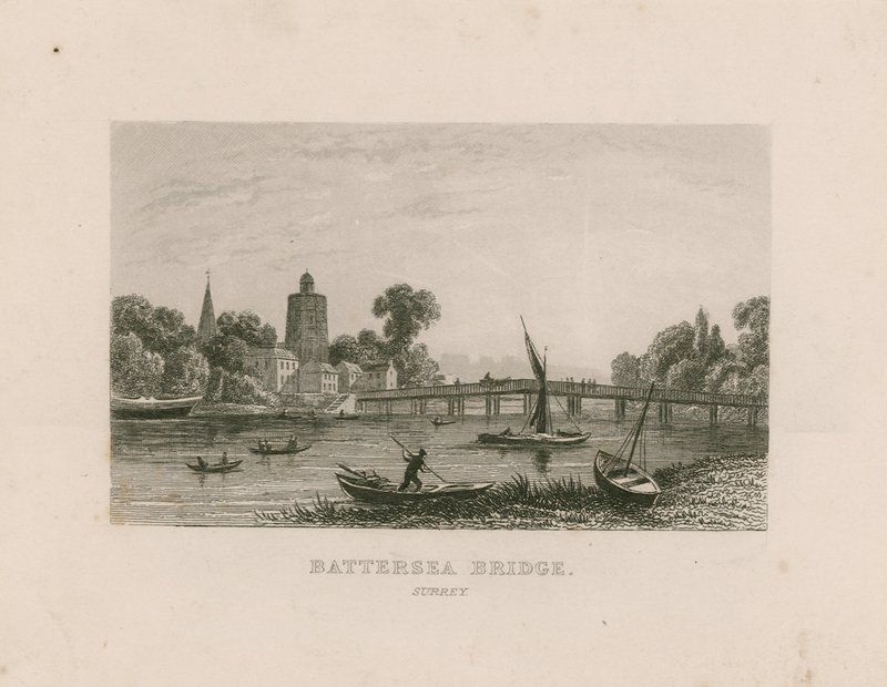Battersea Bridge, Surrey af English School