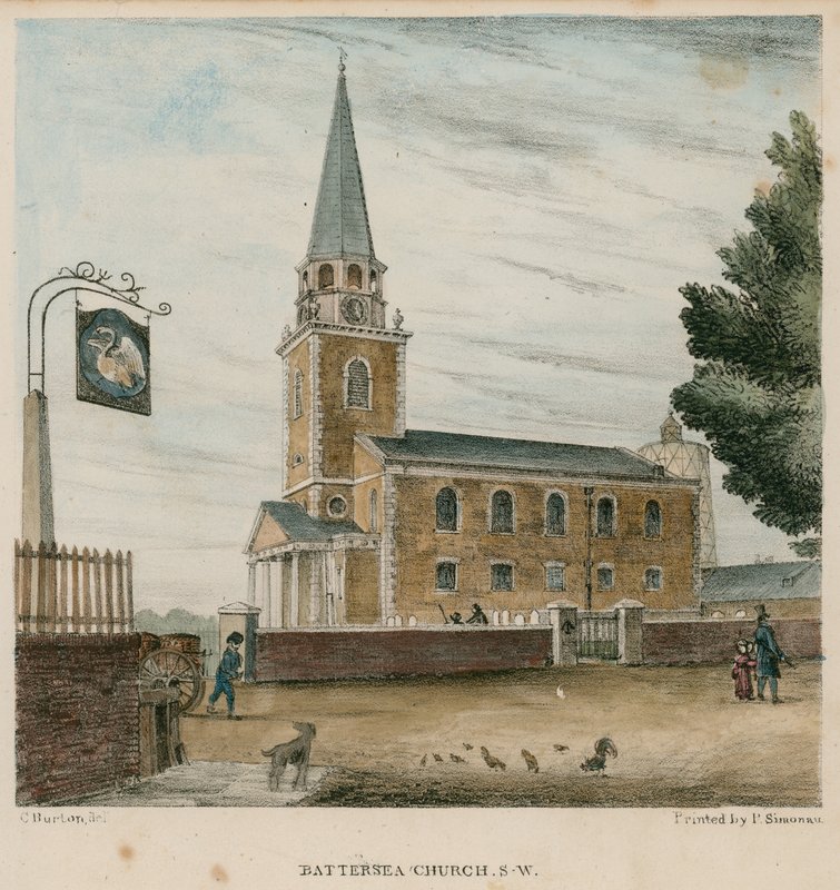 Battersea Church, Surrey af English School