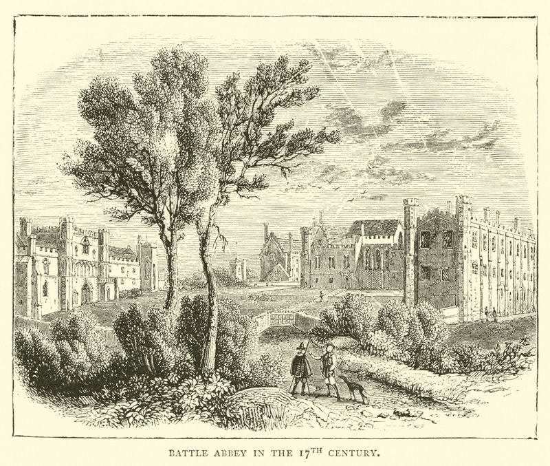 Battle Abbey i det 17. århundrede af English School