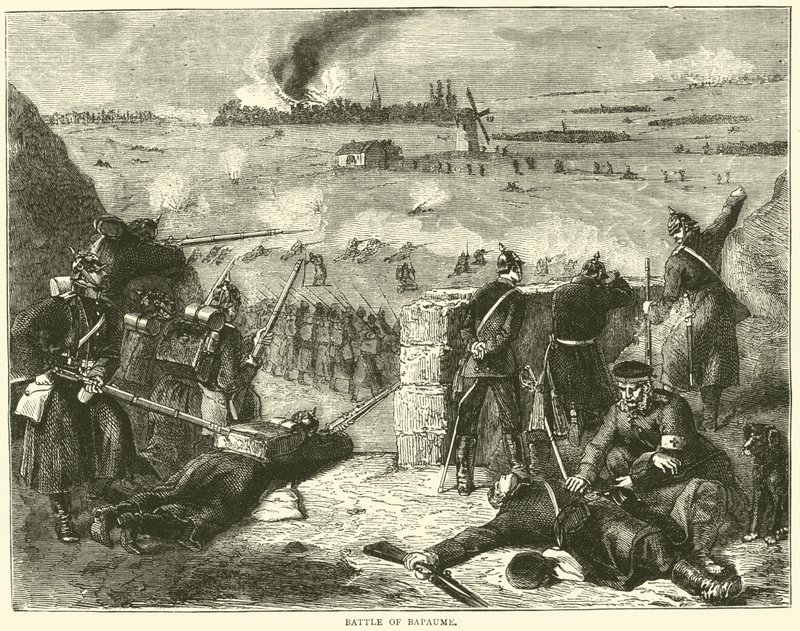 Slaget ved Bapaume, januar 1871 af English School