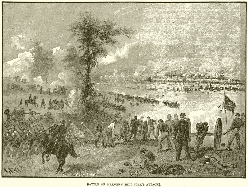 Slaget ved Malvern Hill (Lees Attack) af English School