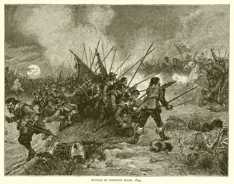 Slaget ved Marston Moor, 1644 af English School