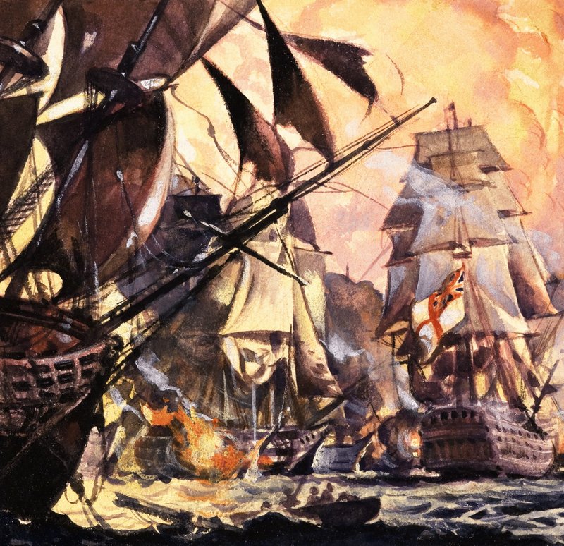 Slaget ved Trafalgar af English School