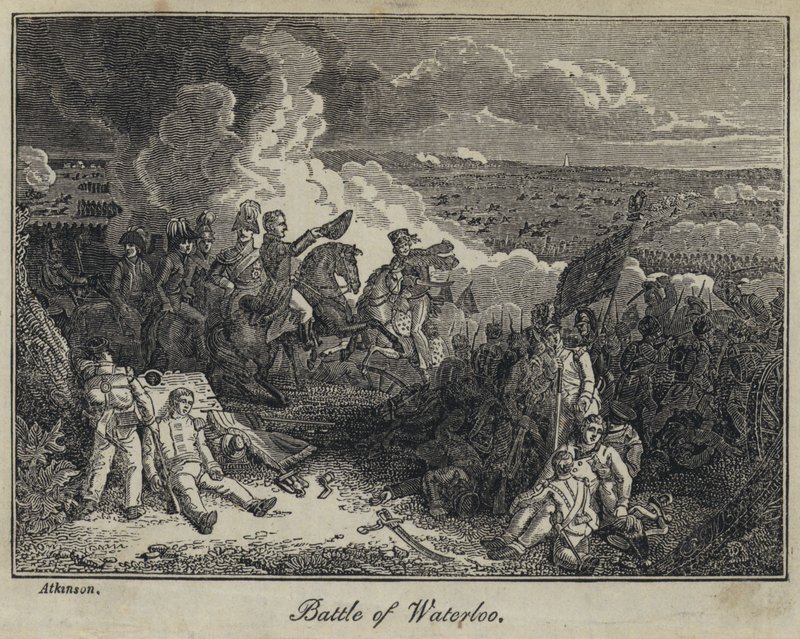 Slaget ved Waterloo (gravering) af English School