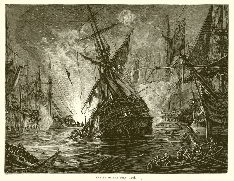 Slaget ved Nilen, 1798 af English School