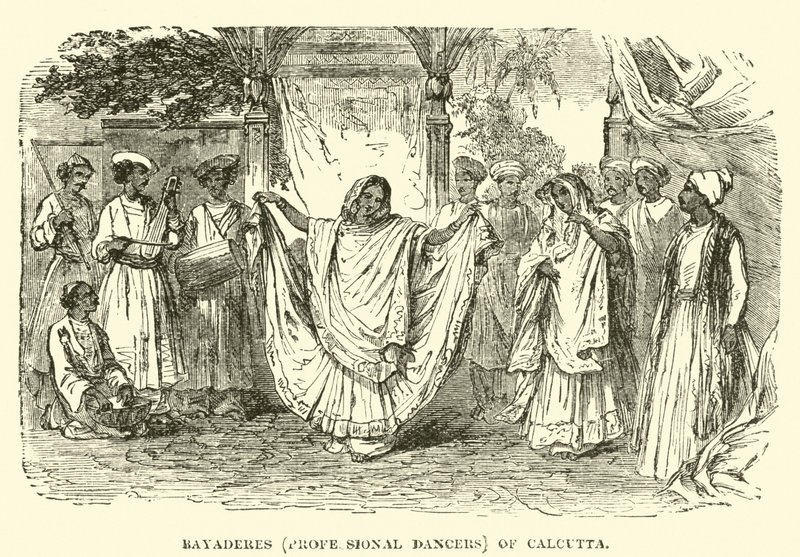 Bayaderes (Professional Dancers) of Calcutta  af English School