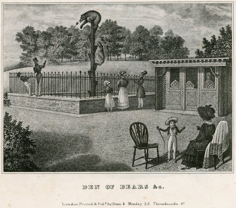 Bear Pit, London Zoological Gardens, Regents Park af English School