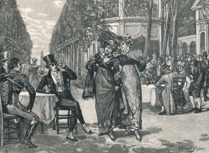 Beaus og Belles fra Regency-perioden af English School