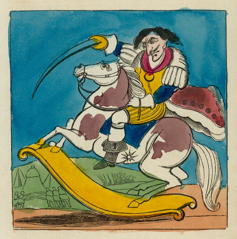 Shakespeares skønheder: King Richard III (farvelagt kobberstik) af English School