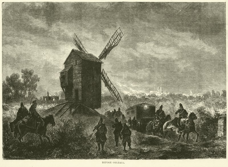 Før Orleans, november 1870 af English School