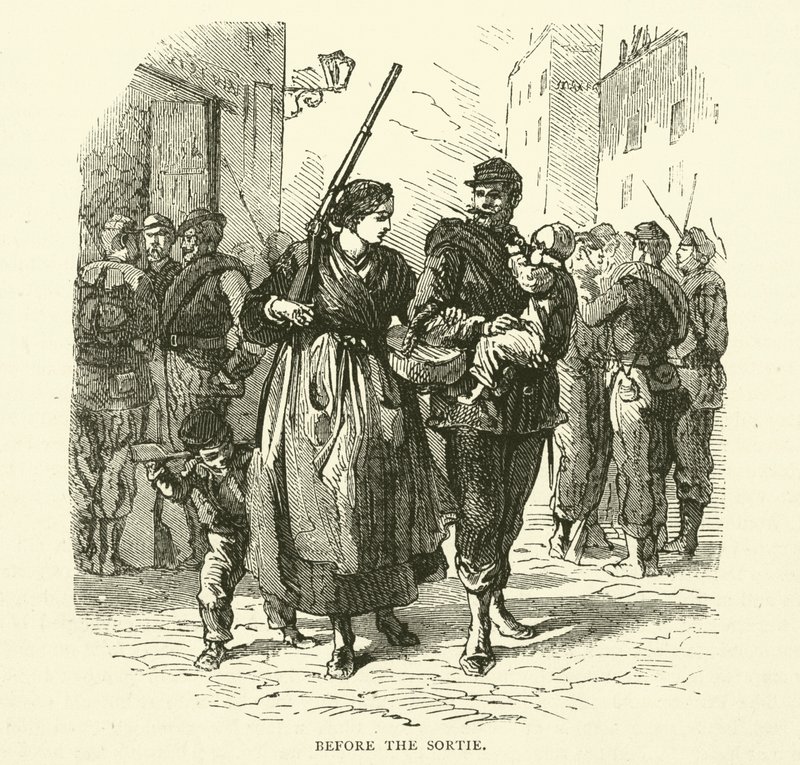 Før Sortien, januar 1871 af English School