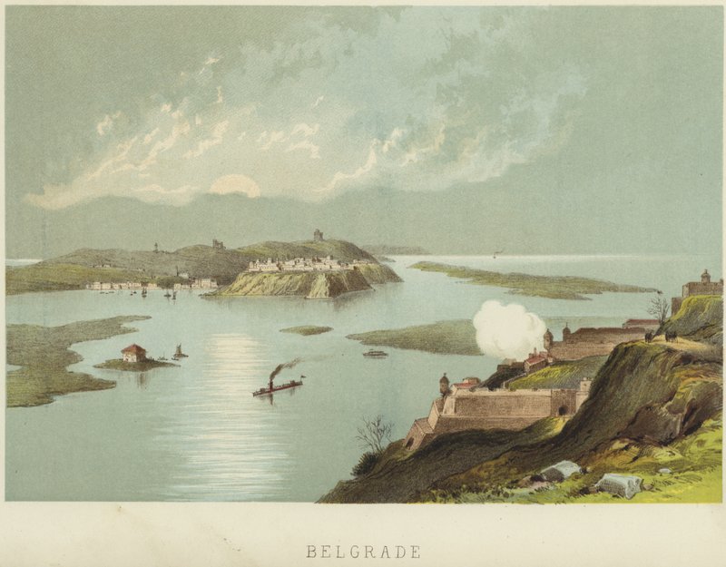 Beograd ved sammenløbet af floderne Sava og Donau af English School