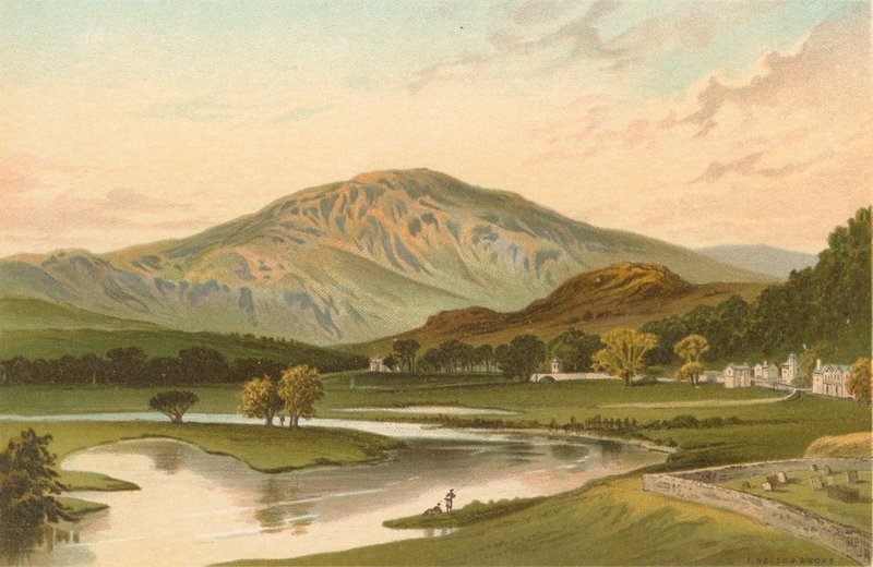 Ben Ledi fra Callander Bridge af English School