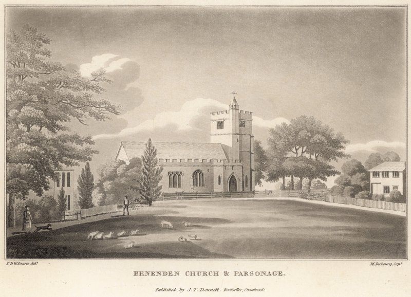 Benenden Kirke og præstebolig af English School